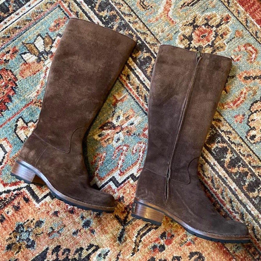 Ugh brown suede riding boots